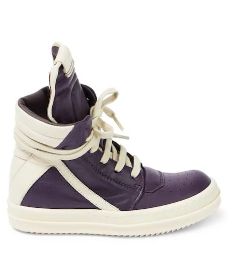 商品Rick Owens|Geobasket leather high-top sneakers,价格¥3294,第4张图片详细描述