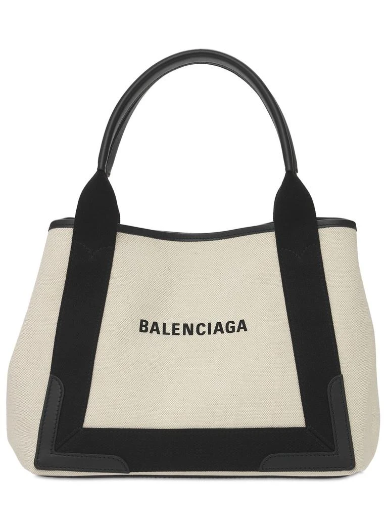 商品Balenciaga|Sm Navy Cabas Canvas Bag,价格¥8360,第1张图片