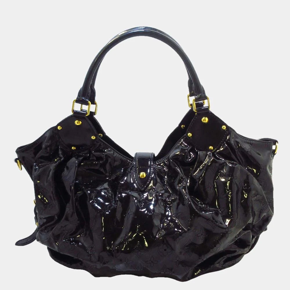 商品[二手商品] Louis Vuitton|Louis Vuitton Black Mahina Surya XL Hobo Bag,价格¥7339,第3张图片详细描述