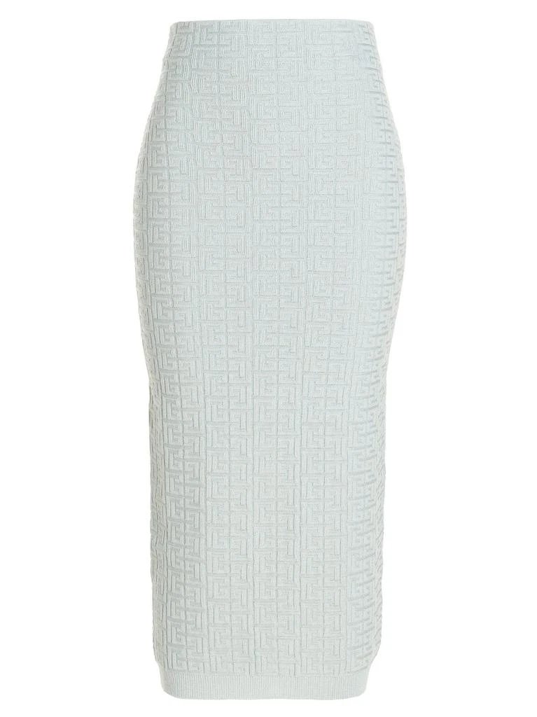 商品Balmain|all-over logo skirt,价格¥7896,第1张图片