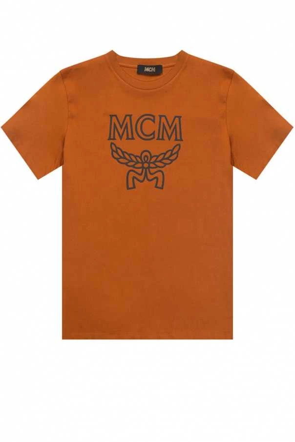 商品MCM| MCM 纯色图案棉质圆领短袖T恤  女款 棕色MFTBSMM11N4000-ROASTED PECAN,价格¥1860,第1张图片