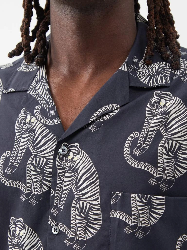 商品Desmond & Dempsey|Sansindo tiger-print cotton pyjama shirt,价格¥432,第3张图片详细描述