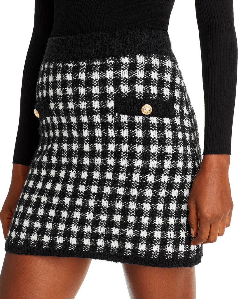 Checkered Knit Mini Skirt - 100% Exclusive商品第5张图片规格展示