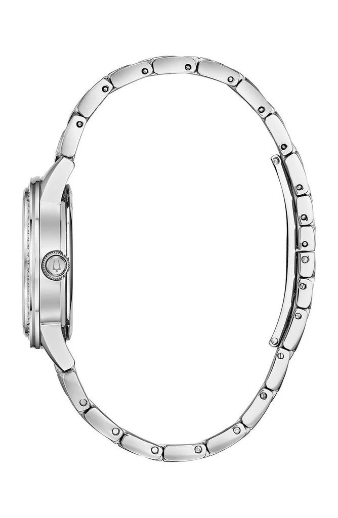 商品Bulova|Women's Turnstyle Crystal Accent Watch, 32.5mm,价格¥833,第3张图片详细描述