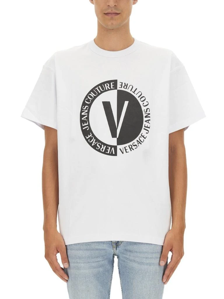 商品Versace|Versace Jeans Couture Logo Printed Crewneck T-Shirt,价格¥793,第1张图片