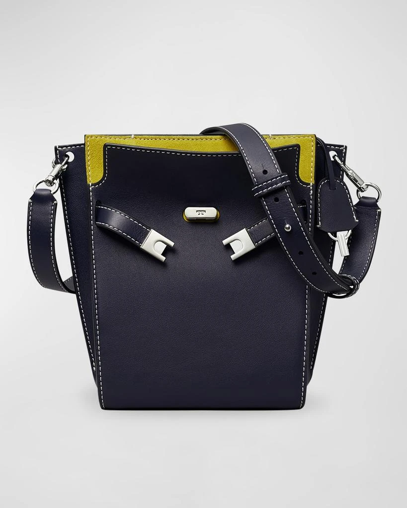 商品Tory Burch|Lee Radziwill Mix Leather Bucket Bag,价格¥3662,第1张图片