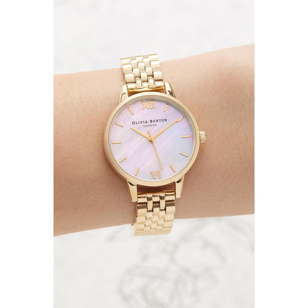 商品Olivia Burton|Women's Gold-Tone Stainless Steel Bracelet Watch 30mm,价格¥826,第6张图片详细描述