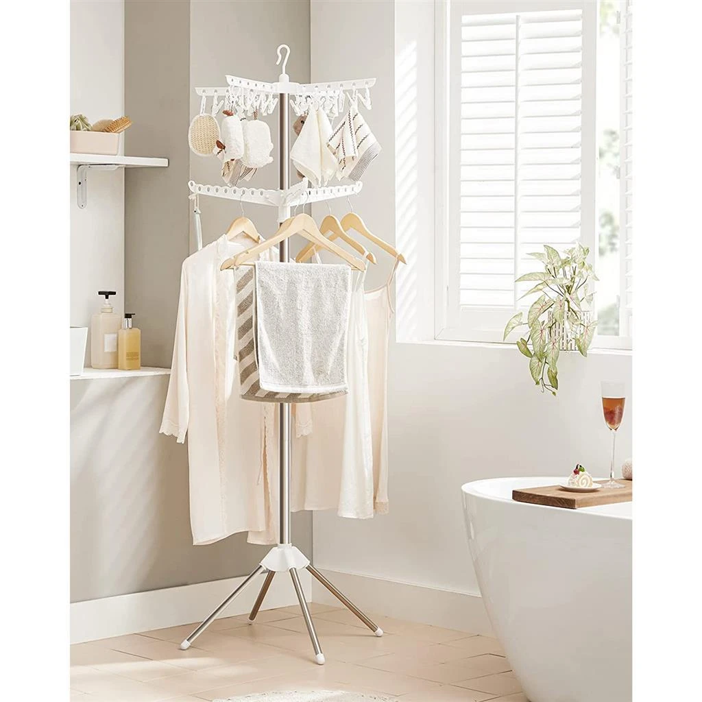 商品BreeBe|2-Tier 72-Inch Clothes Drying Rack,价格¥611,第2张图片详细描述