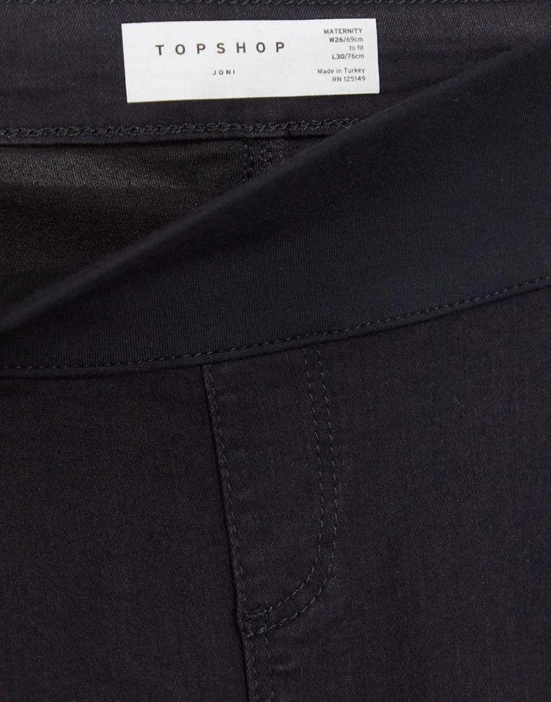 商品Topshop|Topshop Maternity under bump Joni jean in black,价格¥204,第4张图片详细描述