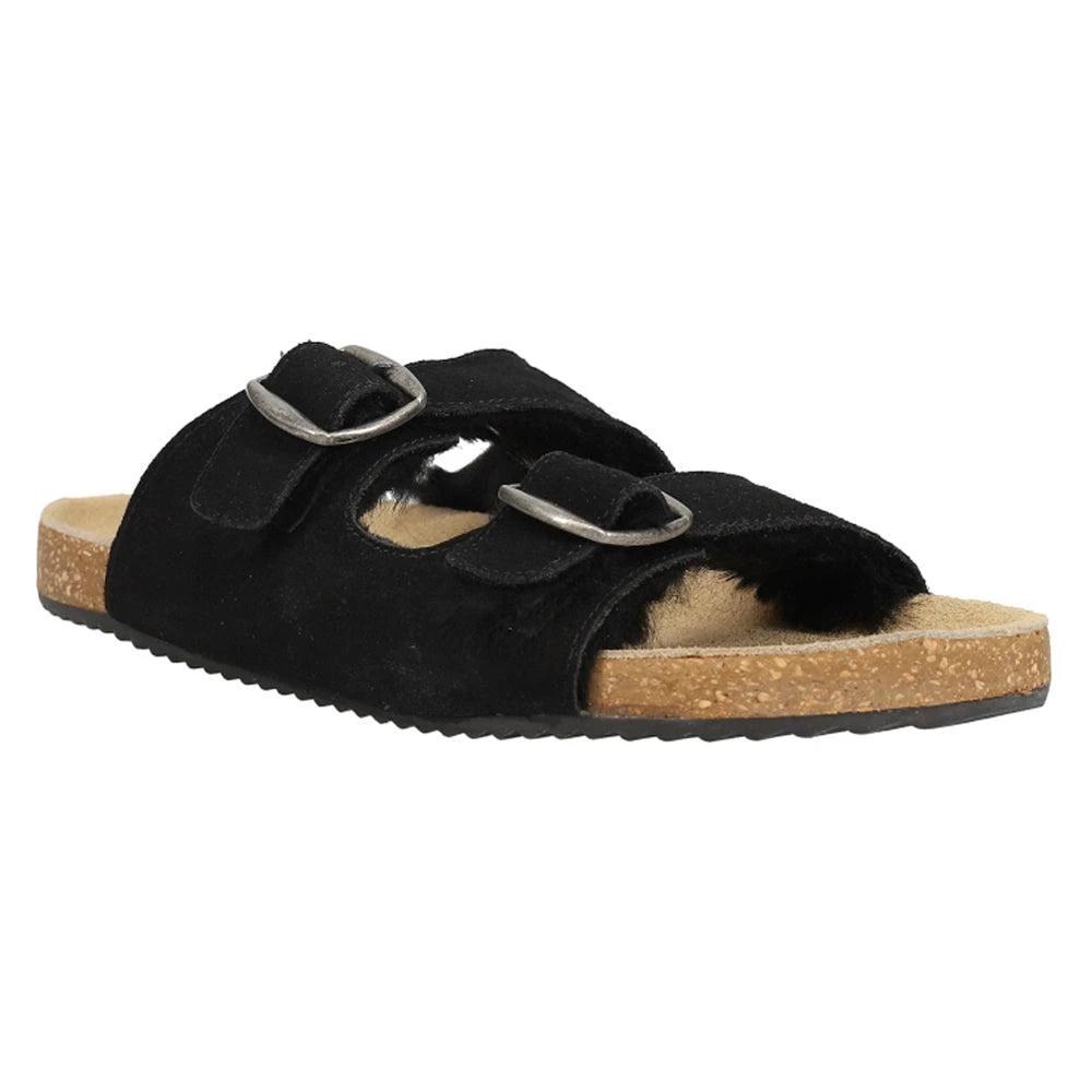 商品COCONUTS by Matisse|Victory Buckle Shearling Slide Sandals,价格¥153,第2张图片详细描述