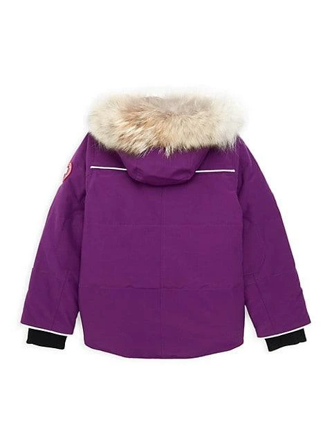 商品Canada Goose|Little Kid's Snowy Owl Coyote Fur-Trim Down Parka,价格¥4927,第3张图片详细描述