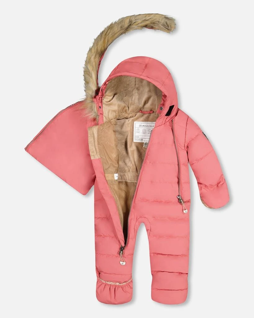 商品Deux par Deux|One Piece Baby Cars Seat Snowsuit Slate Rose,价格¥330,第2张图片详细描述