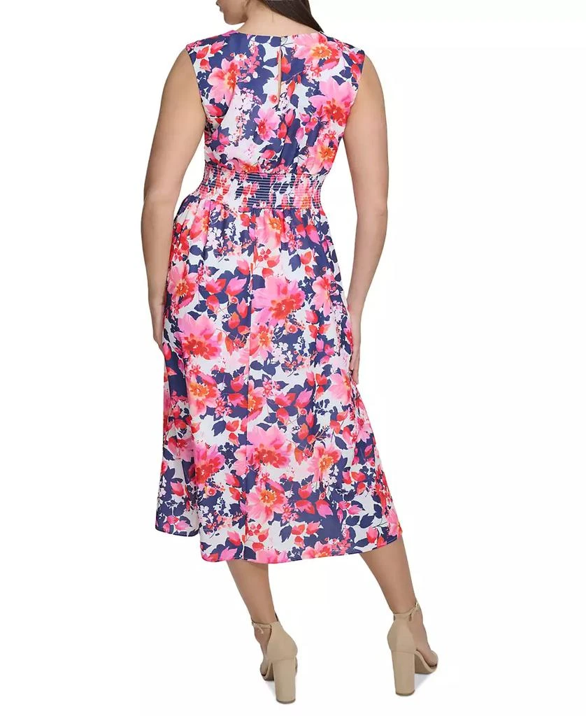 商品Kensie|Women's Floral-Print V-Neck A-Line Dress,价格¥353,第2张图片详细描述