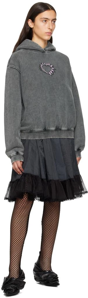 商品We11done|Black Faded Hoodie,价格¥1566,第4张图片详细描述