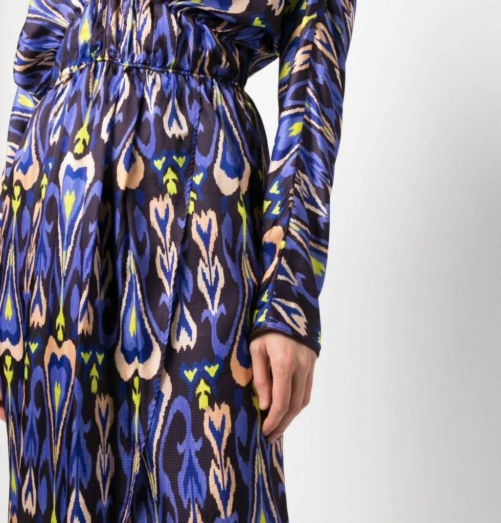 商品FORTE_FORTE|Northern Light Print Satin Dress In Night Fall,价格¥3820,第4张图片详细描述