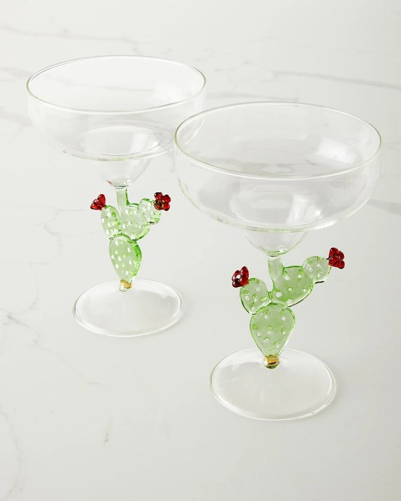 商品Neiman Marcus|Cactus Margarita Glasses, Set of 2,价格¥370,第1张图片