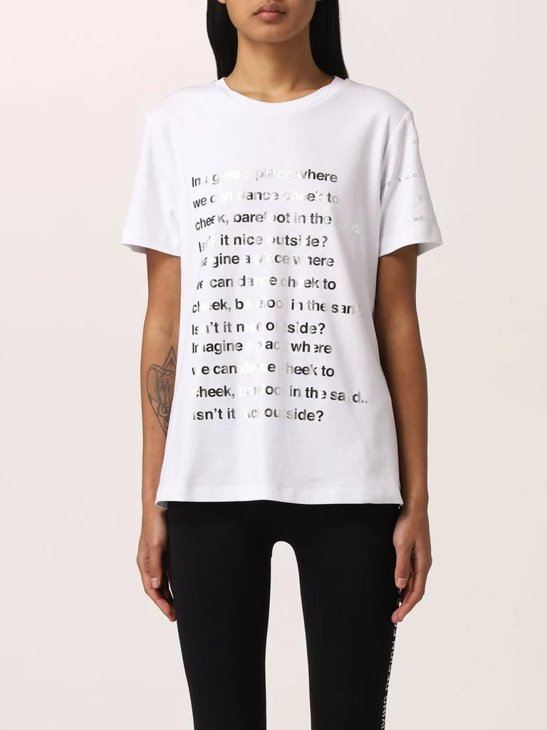 商品Max Mara|S Max Mara t-shirt in cotton with print,价格¥610,第1张图片