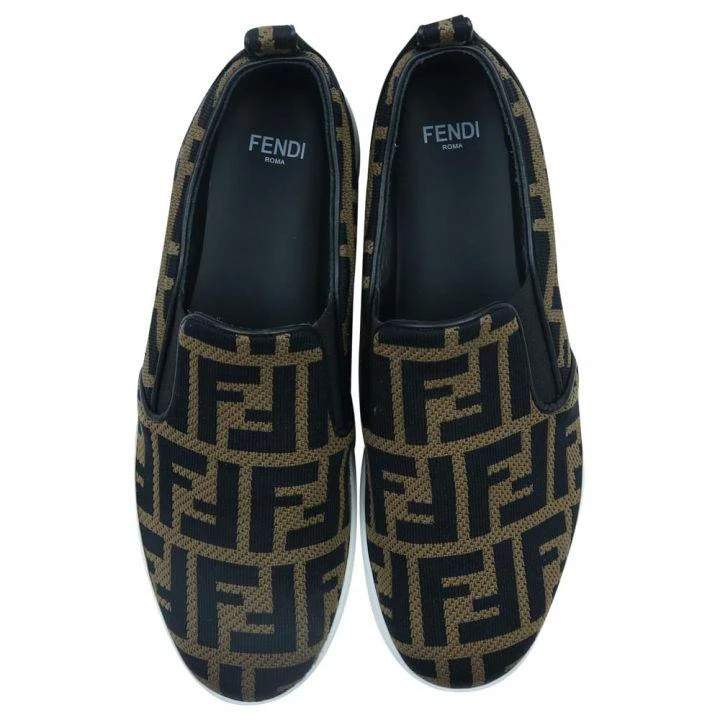 商品Fendi|FENDI大童款多色撞色老花logo单鞋,价格¥2370,第4张图片详细描述