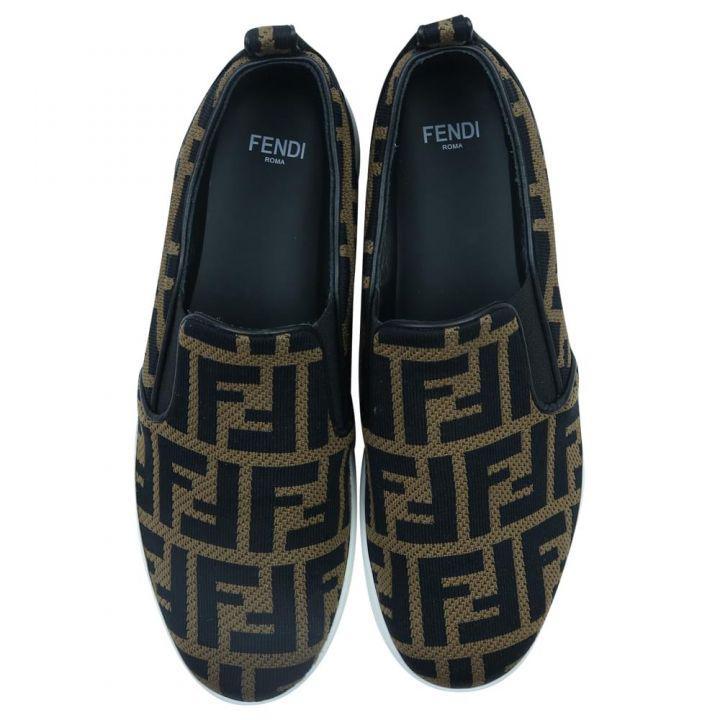 商品Fendi|FENDI大童款多色撞色老花logo单鞋,价格¥2369,第6张图片详细描述