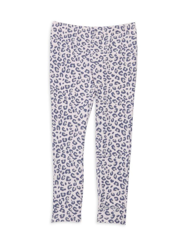 商品Juicy Couture|Little Girl's 3 Piece Faux Fur Vest, Logo Tee & Leopard Pants Set,价格¥183,第5张图片详细描述