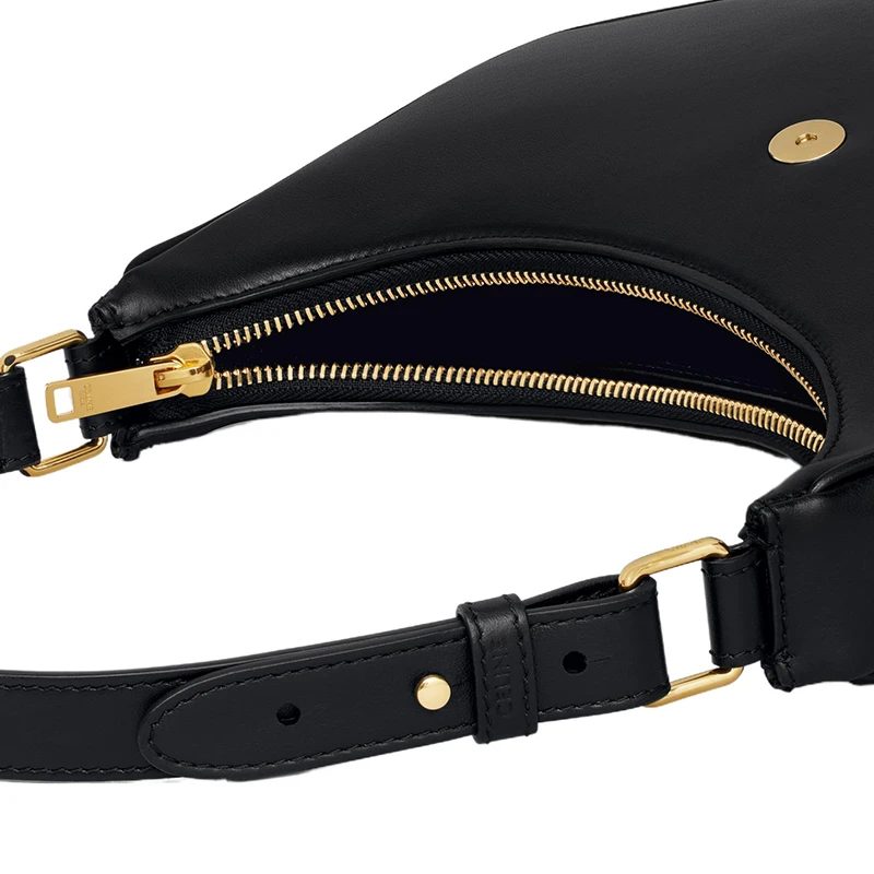 商品[国内直发] Celine|赛琳 AVATriomphe 23年凯旋门标志可调节肩带 光滑小牛皮 手提包单肩包 女款 黑色,价格¥16629,第6张图片详细描述