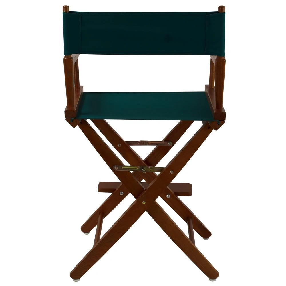 商品American Trails|Extra-Wide Premium 24"  Directors Chair Mission Oak Frame W/Hunter Green Color Cover,价格¥870,第3张图片详细描述