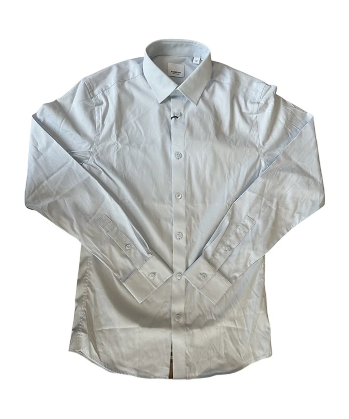 商品【商品预售7天】 Burberry|Burberry 男士衬衫 80842771 灰色,价格¥2189,第1张图片