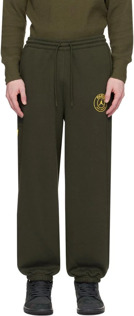 商品Jordan|Green Paris Saint-Germain Edition Sweatpants,价格¥590,第1张图片