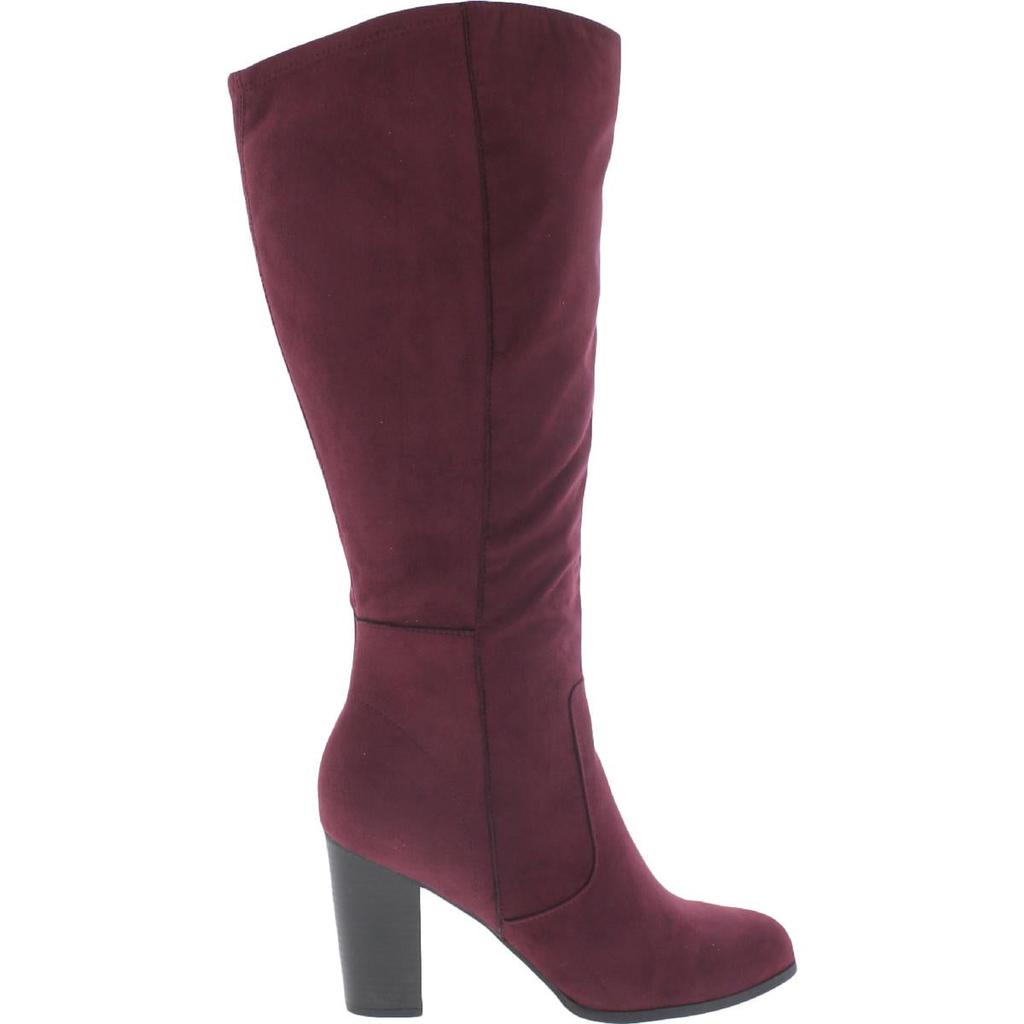 Style & Co. Womens Addyy Faux Suede Wide Calf Knee-High Boots商品第6张图片规格展示