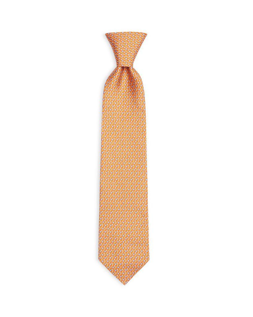 商品Salvatore Ferragamo|Men's Clover Print Silk Classic Tie,价格¥1464,第1张图片