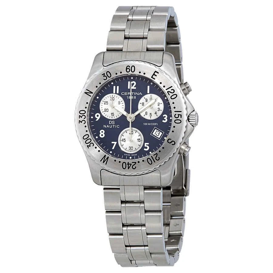 商品Certina|DS Nautic Blue Dial Men's Chronograph Watch C542.7118.42.52,价格¥1492,第1张图片