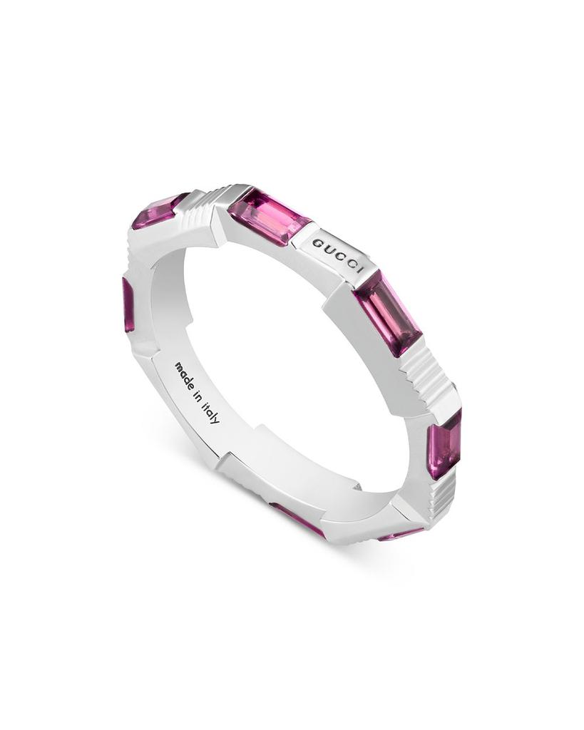 18K White Gold Link To Love Rubellite Ring商品第4张图片规格展示