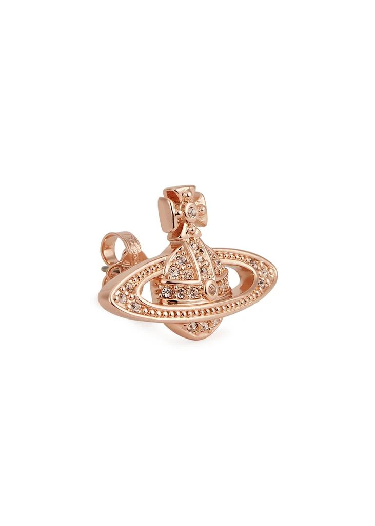 商品Vivienne Westwood|Mini Bas Relief rose gold-tone stud earrings,价格¥849,第3张图片详细描述