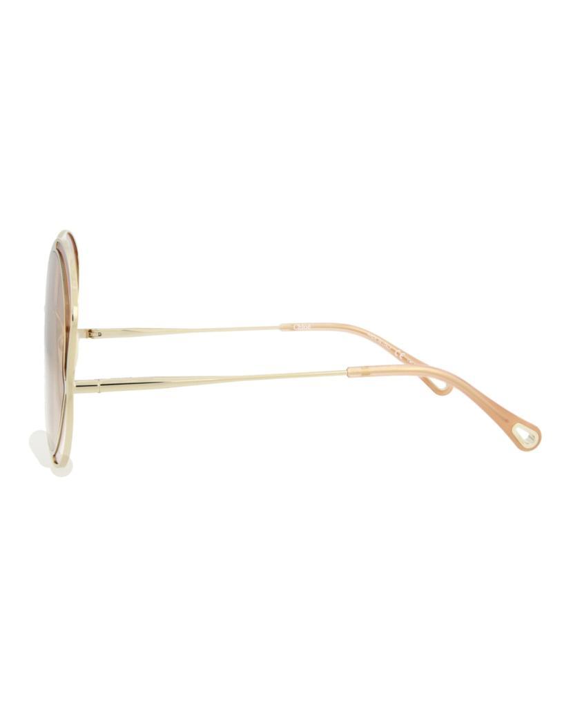 商品Chloé|Chloe Round-Frame Metal Sunglasses,价格¥1131,第5张图片详细描述
