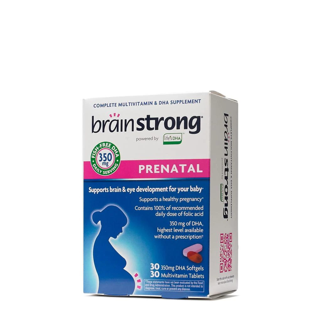 商品brainstrong|强劲大脑产前混合维生素&DHA支持 60粒,价格¥149,第1张图片