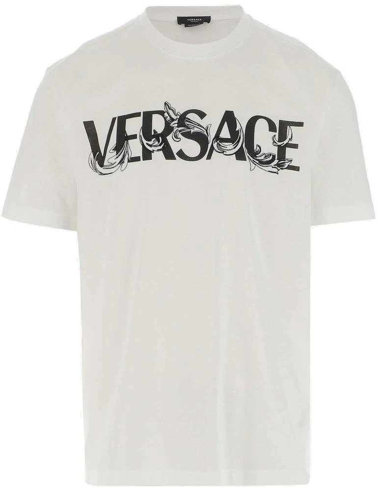 商品Versace|Versace Logo Printed Crewneck T-Shirt,价格¥2149,第1张图片