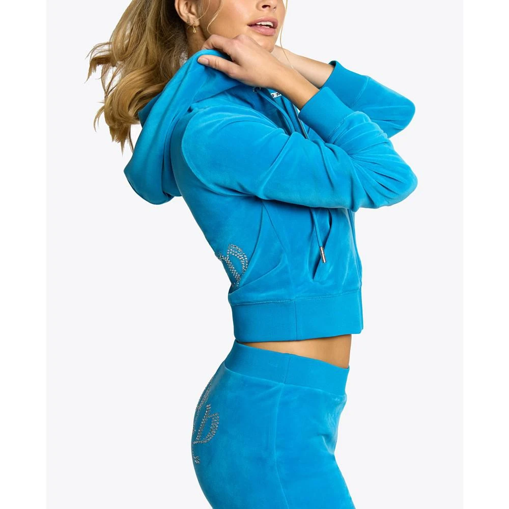 商品Juicy Couture|Women's Logo Zip-Front Hoodie,价格¥266,第4张图片详细描述