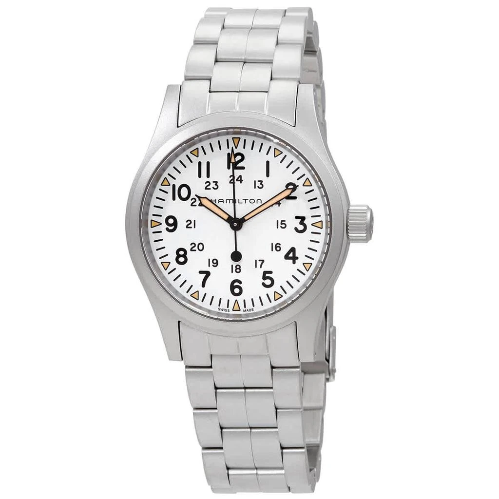 商品Hamilton|Khaki Field Hand Wind White Dial Men's Watch H69439111,价格¥3400,第1张图片