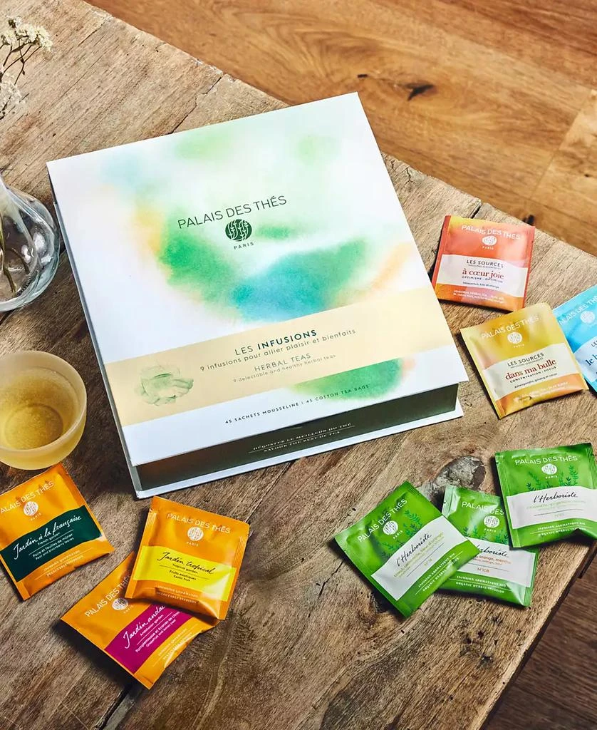 商品Palais des Thés|Herbal Tea Assortment Gift Set, 45 Piece,价格¥404,第3张图片详细描述