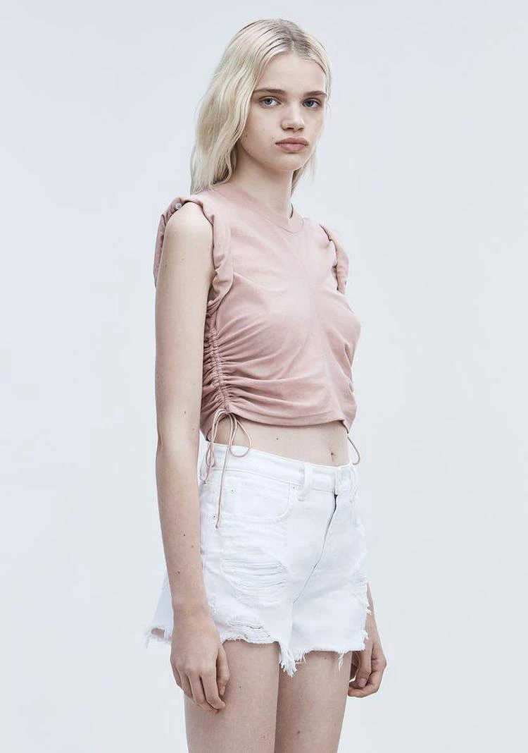 商品Alexander Wang|RUCHED CROP TOP ,价格¥528,第5张图片详细描述