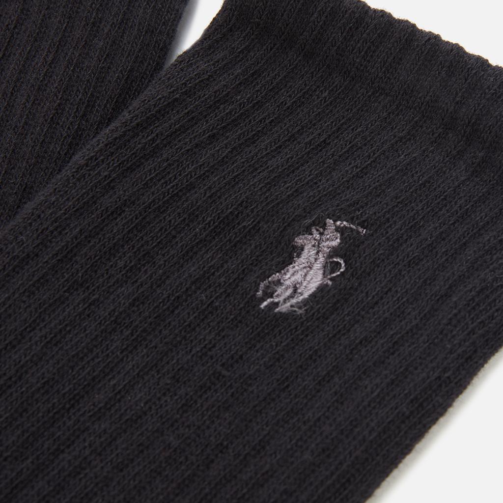 Polo Ralph Lauren Men's 6 Pack Crew Socks - Black商品第3张图片规格展示