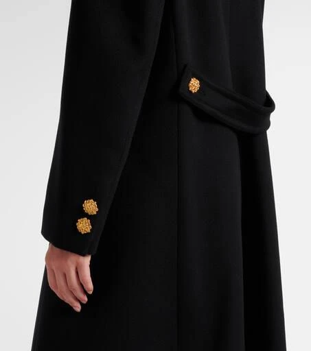 Double G embroidered wool coat 商品