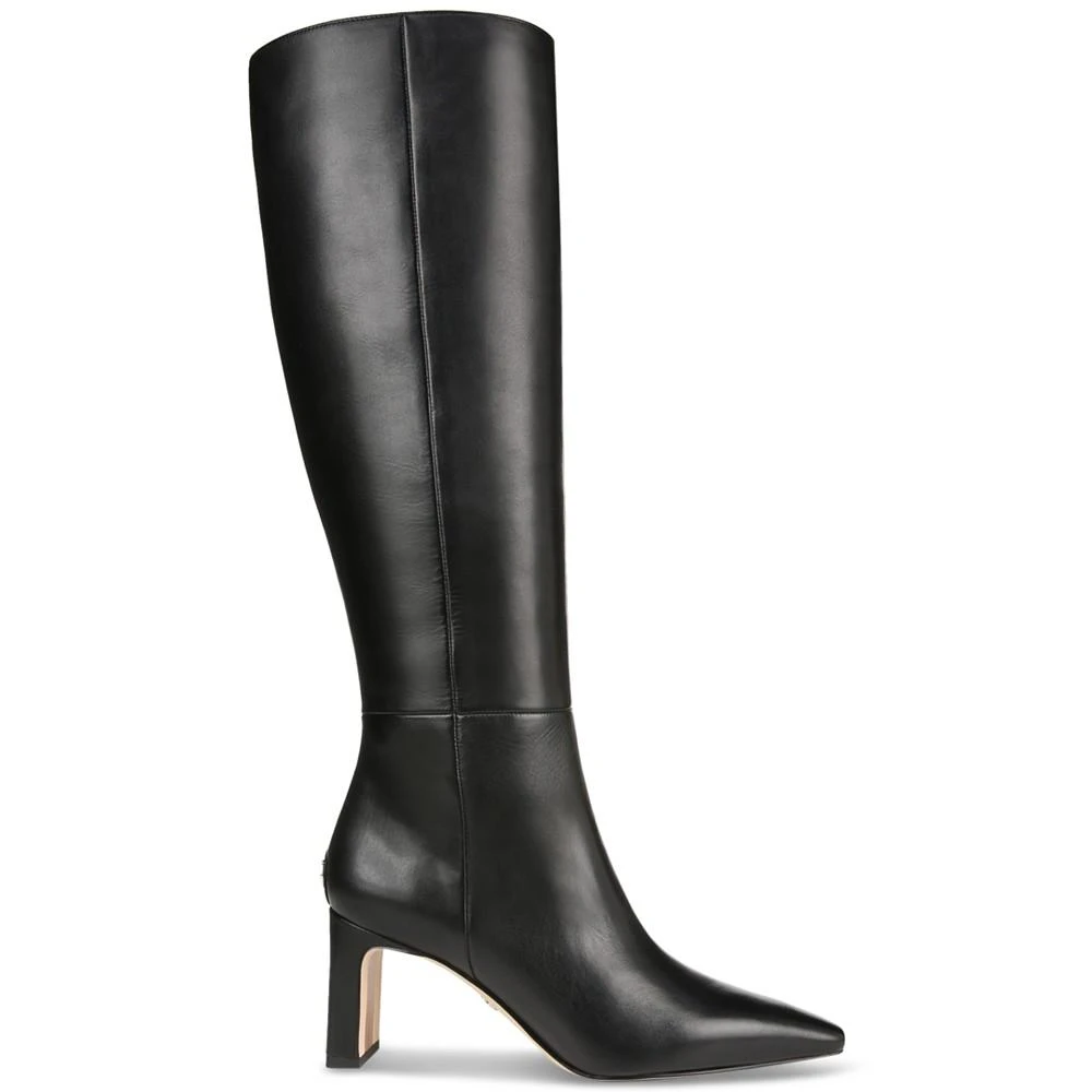 商品Sam Edelman|Sylvia Wide-Calf Snip-Toe Knee-High Dress Boots,价格¥1495,第2张图片详细描述