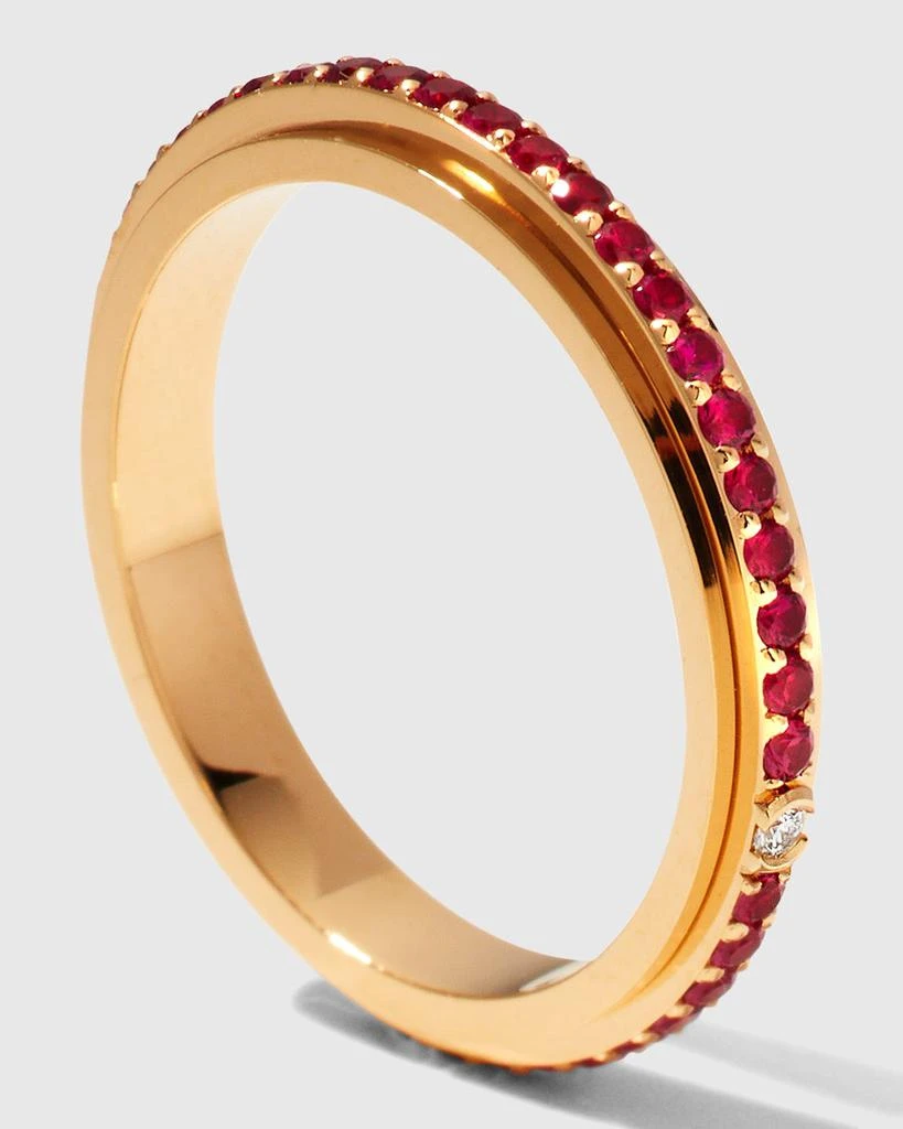 商品PIAGET|Possession 18K Rose Gold Ruby Band Ring,价格¥41009,第4张图片详细描述
