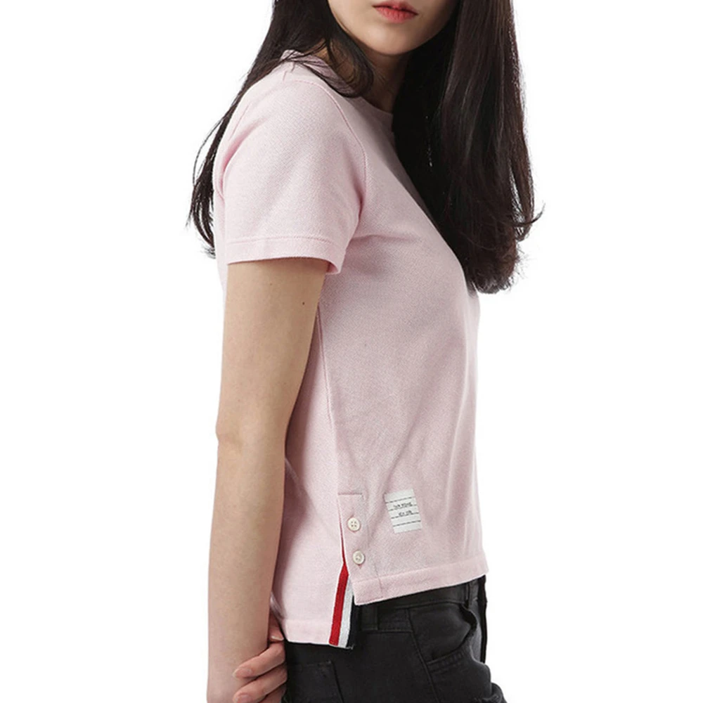 Thom Browne 女士粉色短袖T恤 FJS013A-00050-680 商品