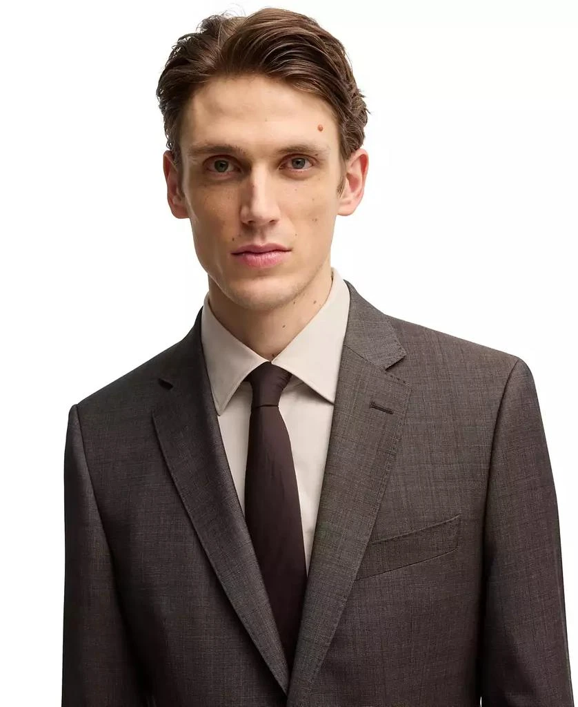 商品Hugo Boss|Men's Micro-Patterned Stretch Virgin Wool Slim-Fit Suit,价格¥4628,第5张图片详细描述