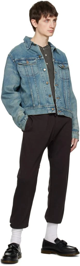商品RRL|Black Garment-Dyed Lounge Pants,价格¥1702,第4张图片详细描述