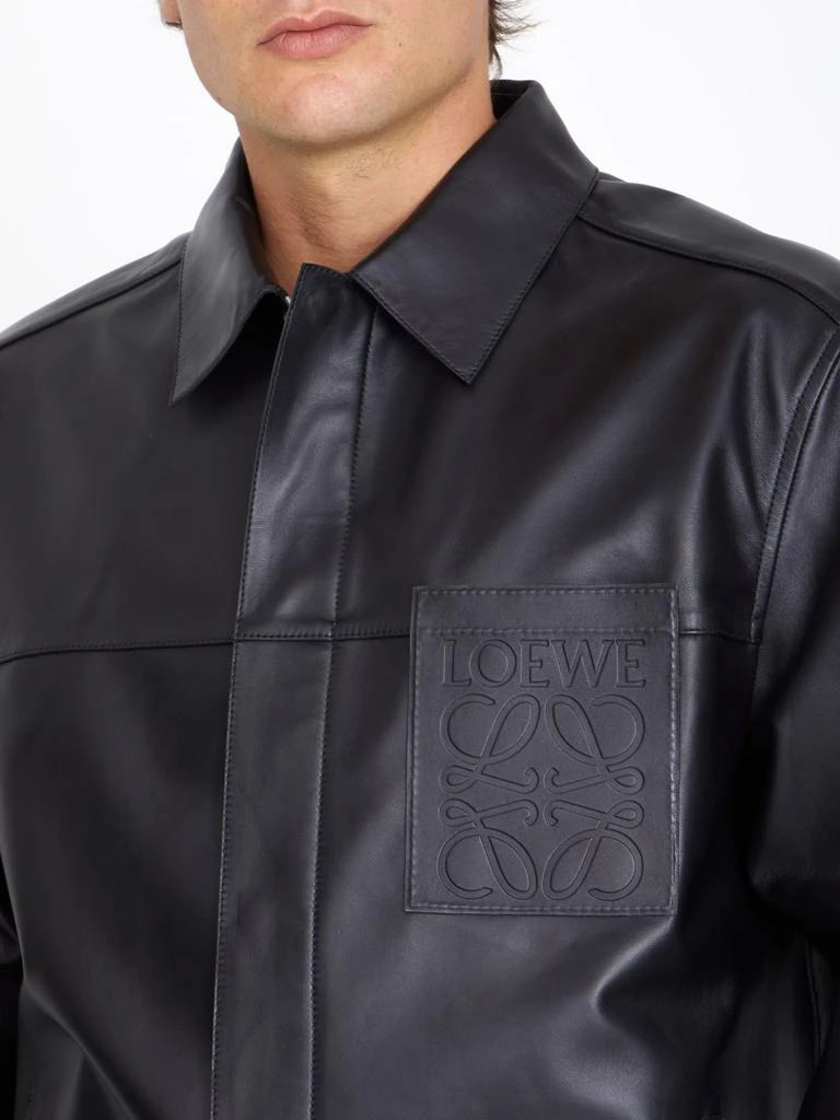 商品Loewe|Black leather jacket,价格¥15106,第4张图片详细描述