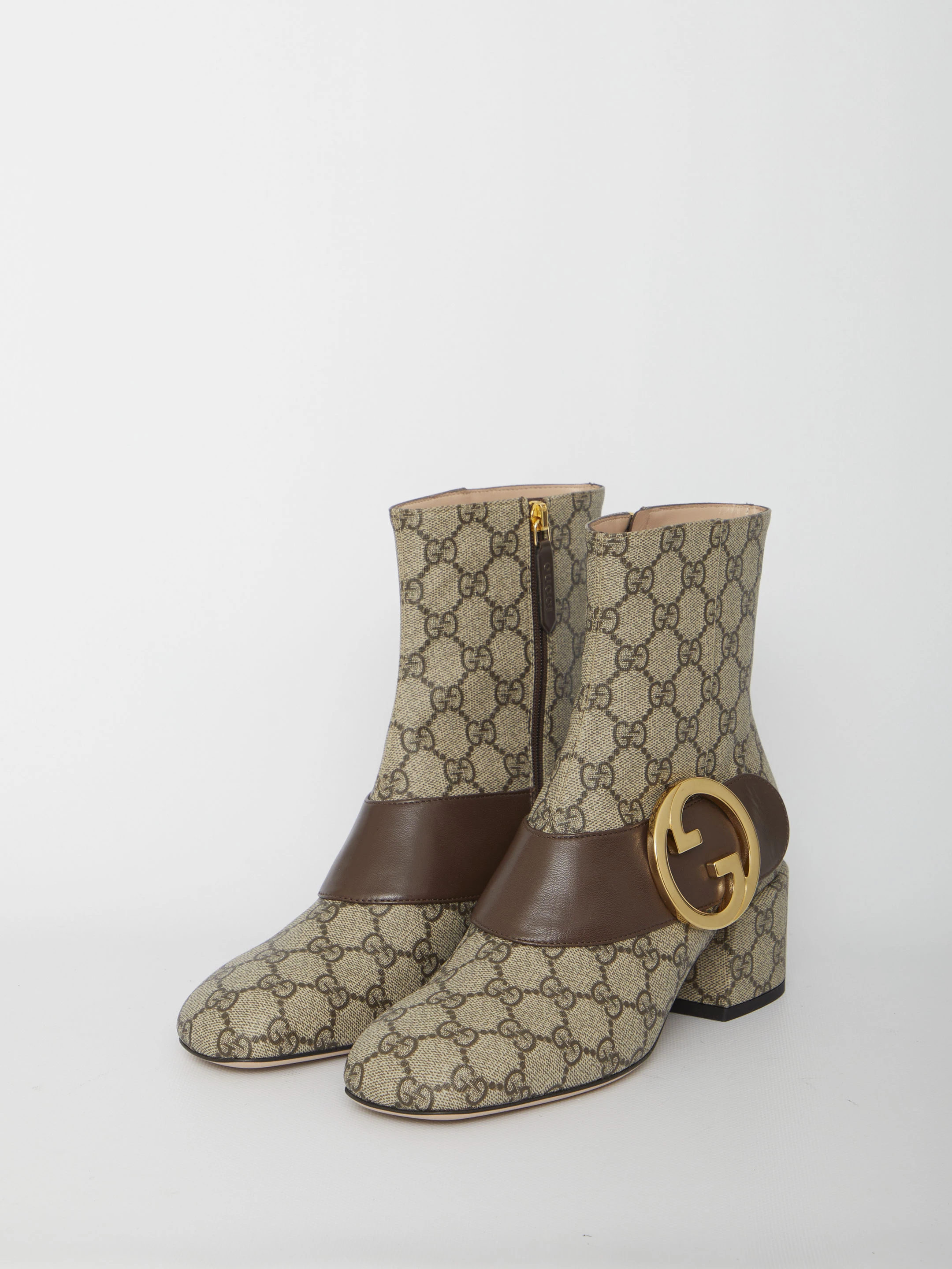 商品Gucci|Gucci 女士靴子 7017069I6509769-0 浅棕色,价格¥5391,第3张图片详细描述