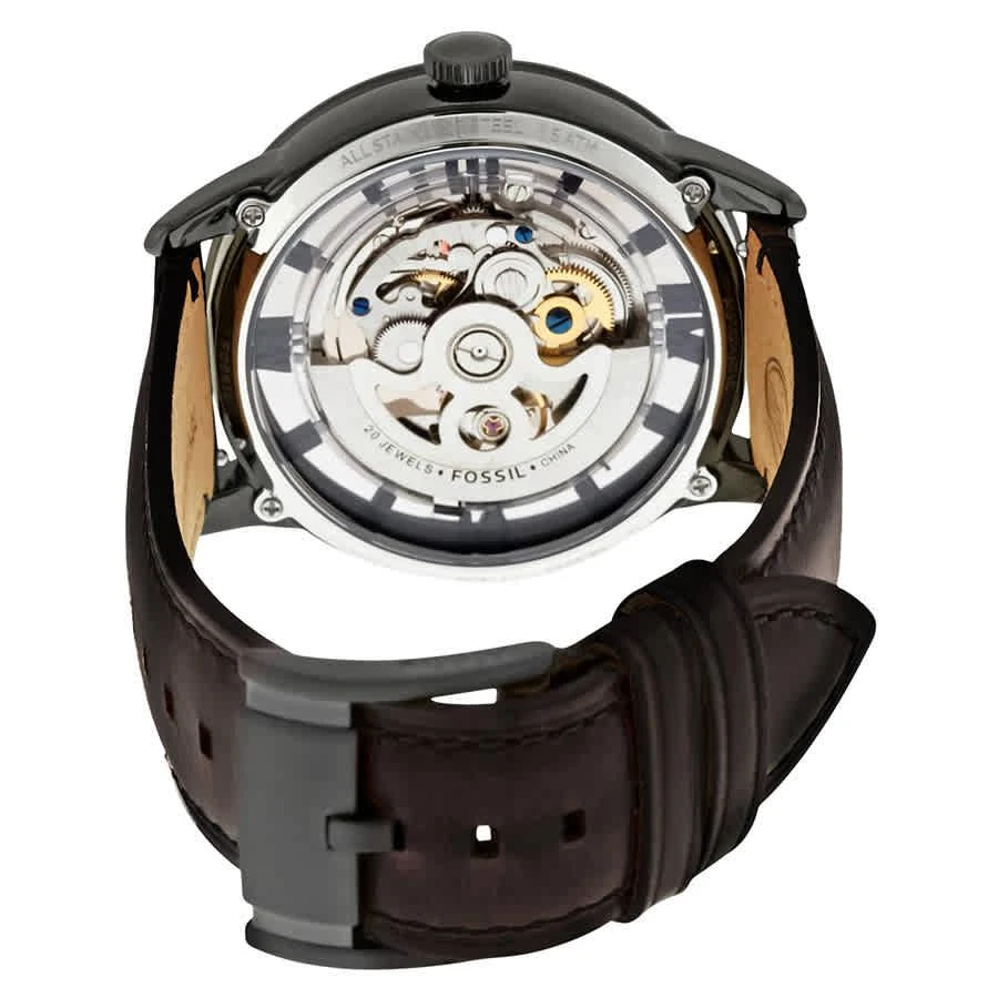 商品Fossil|Fossil Townsman Automatic Brown Skeleton Dial Mens Watch ME3098,价格¥968,第3张图片详细描述